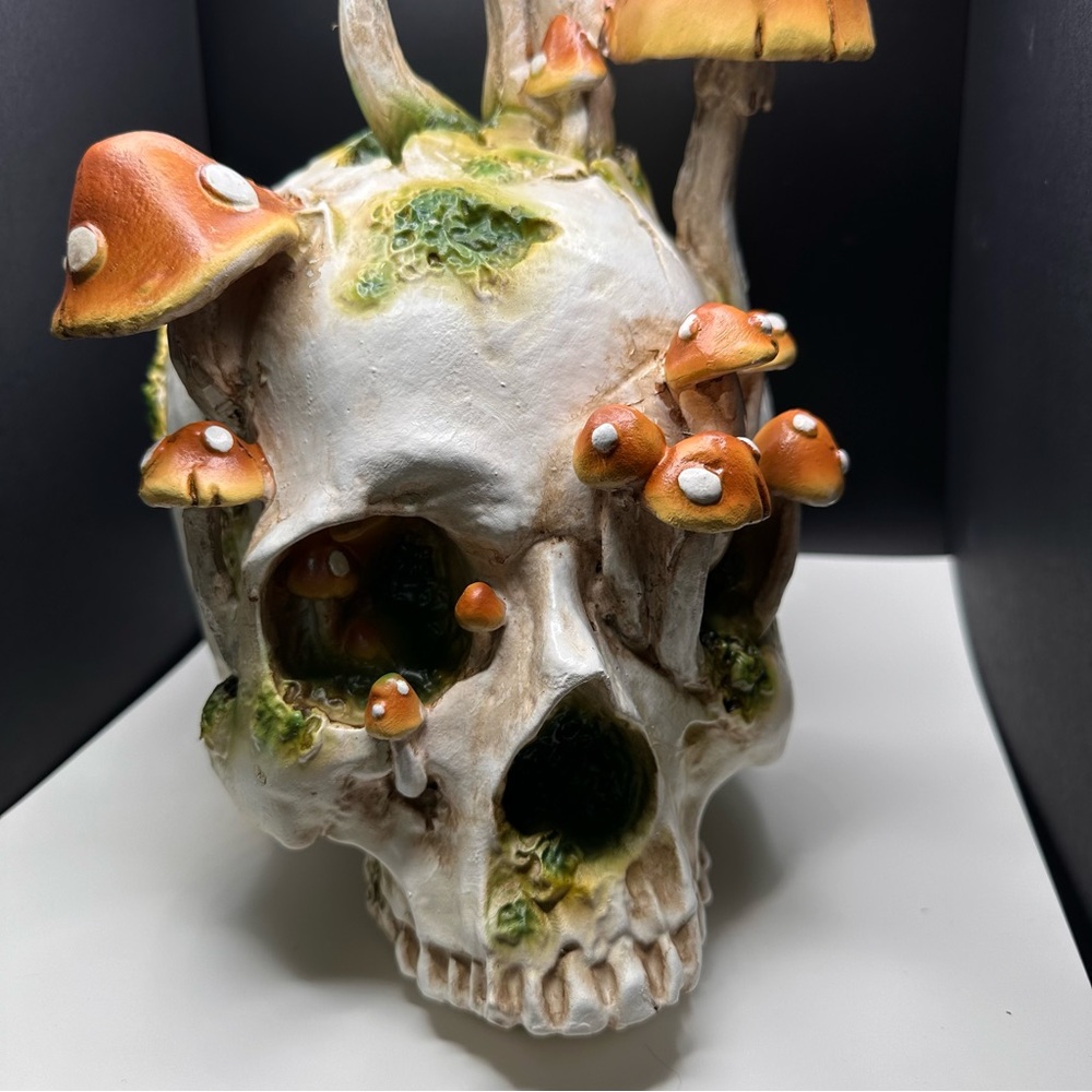 Mushroom Skull Decor